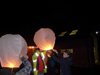 Fireworks and Bonfire End of Season Party, including lanterns for Richard - 4th November